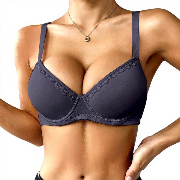Soutien-gorge femme coton biologique ajustement parfait nuit