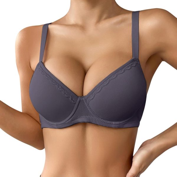 Soutien-gorge femme coton biologique ajustement parfait nuit-0