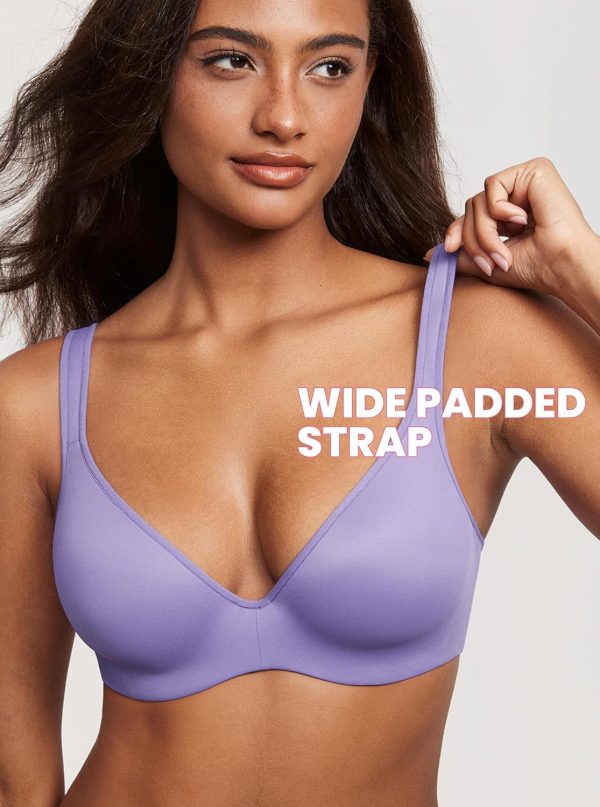 Soutien-gorge femme armature maintien T-shirt décolleté-1