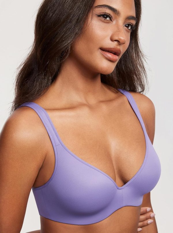 Soutien-gorge femme armature maintien T-shirt décolleté-4