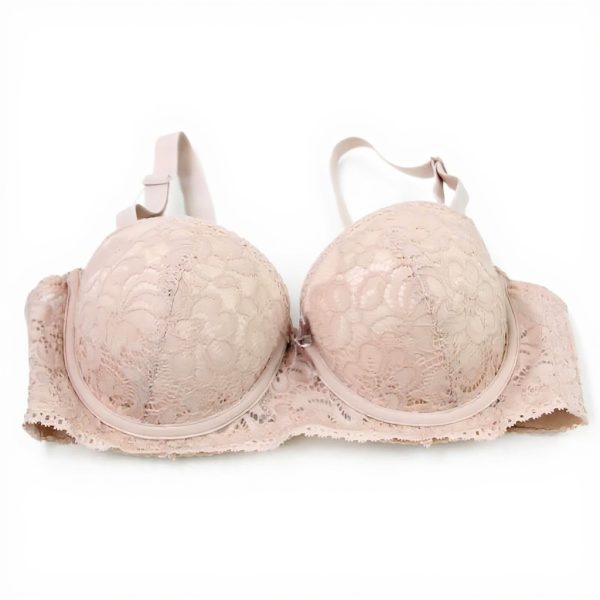 Soutien-gorge push-up armatures microfibre douce dentelle