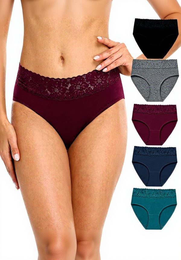 Culotte femme coton confort slips respirant Wealurre lot de