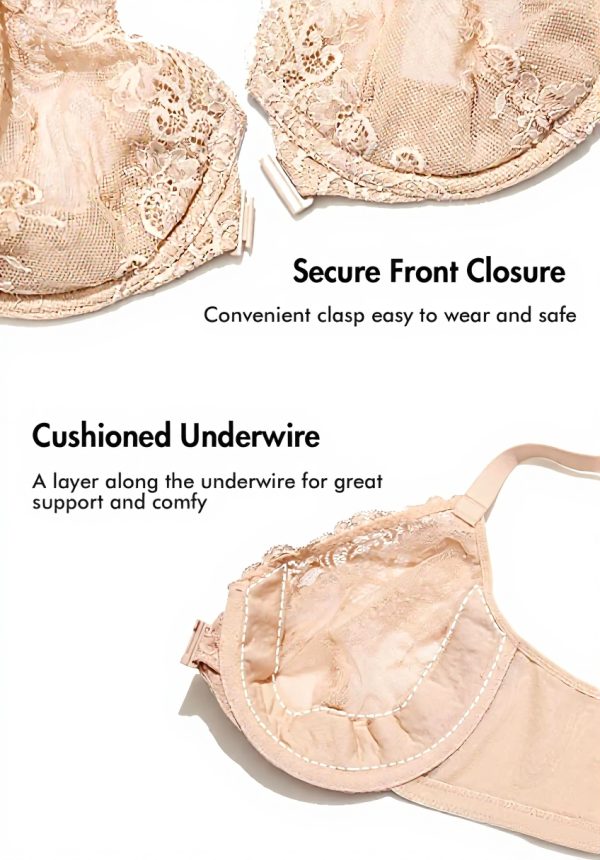 Soutien-gorge DELIMIRA fermeture devant dentelle grande