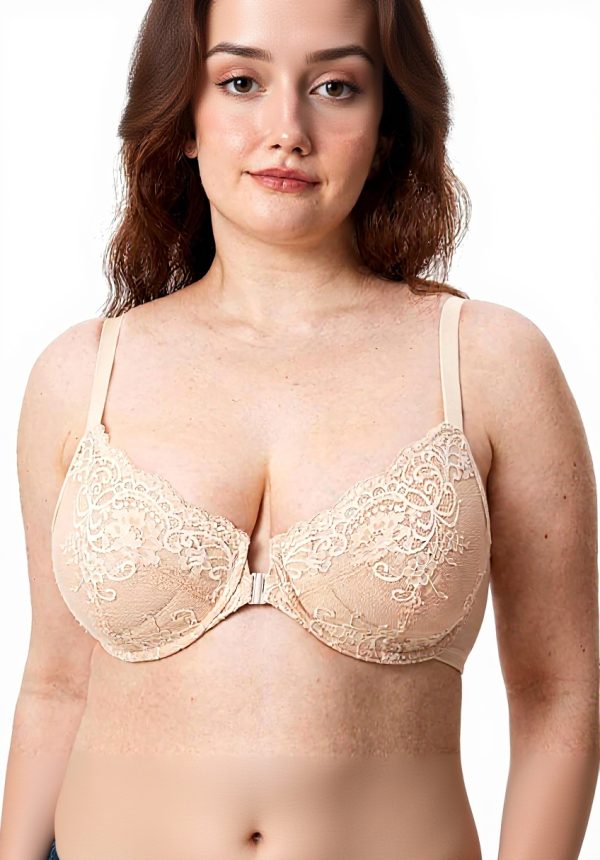 Soutien-gorge DELIMIRA fermeture devant dentelle grande