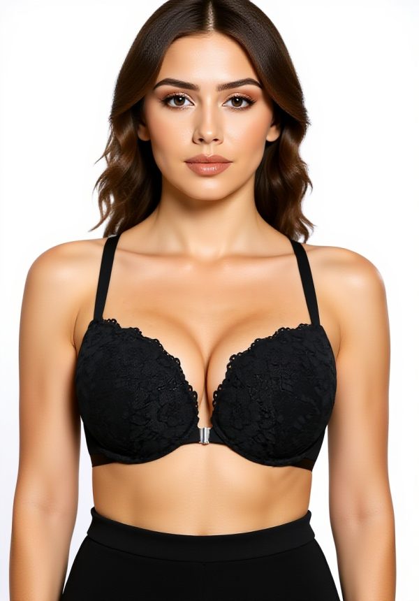 Soutien-gorge push-up DOBREVA dentelle fermeture devant