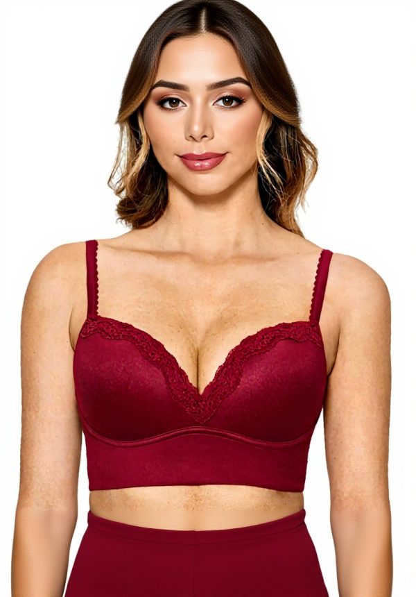 Soutien-gorge sans armatures push up DOBREVA dentelle