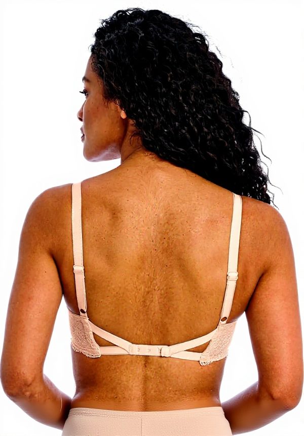 Freya Soutien-gorge dentelle plongeant dos bas naturel beige