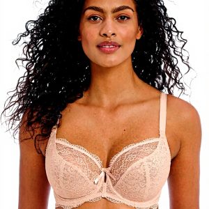 Freya Soutien-gorge dentelle plongeant dos bas naturel beige