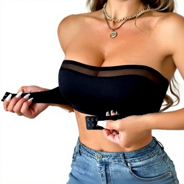 Soutien-gorge bandeau sans armature femme coton push up