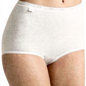 Sloggi Culotte Lot de 4 Femme Beige Nacre Confortable