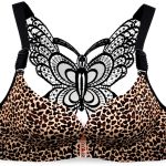 Soutien-gorge push-up sans armature fermeture devant femme