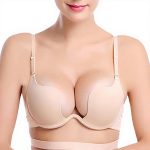 Soutien-gorge classique ZUKULIFE Femme Deep-V Plunge Abricot