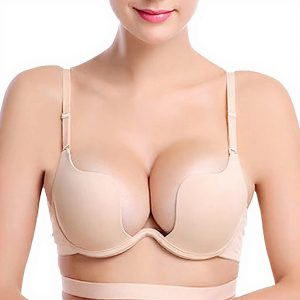Soutien-gorge classique ZUKULIFE Femme Deep-V Plunge Abricot