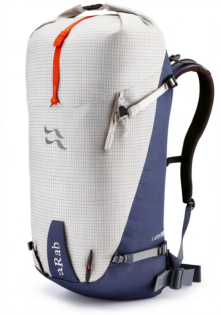 Sac à dos alpin Rab porté en milieu montagnard