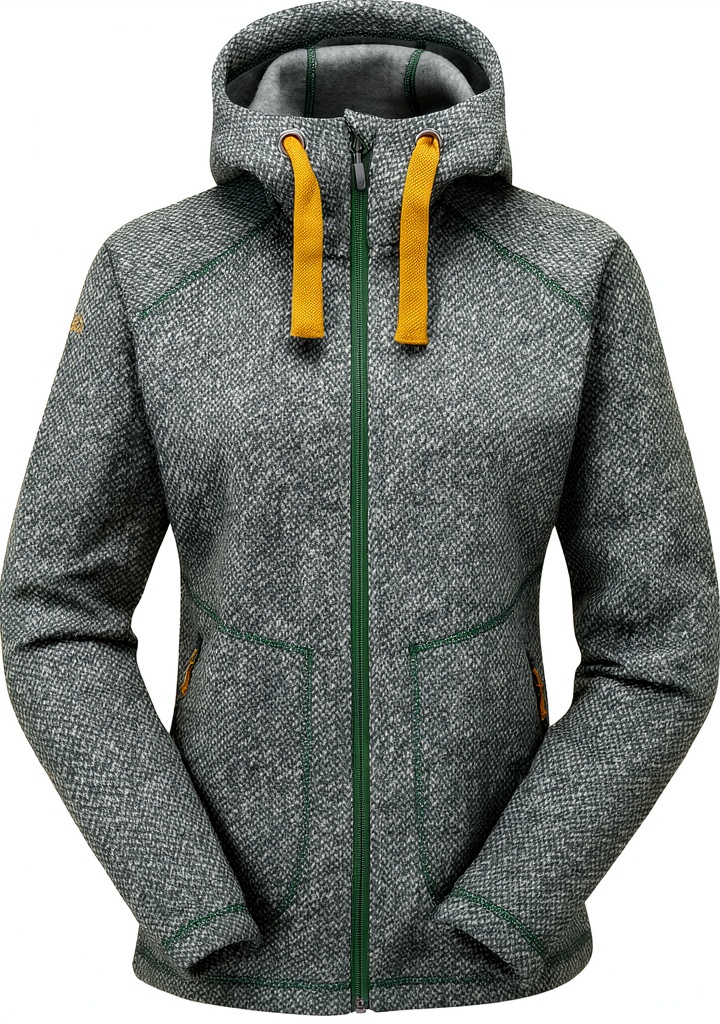 Veste Rab portée en randonnée montagneuse