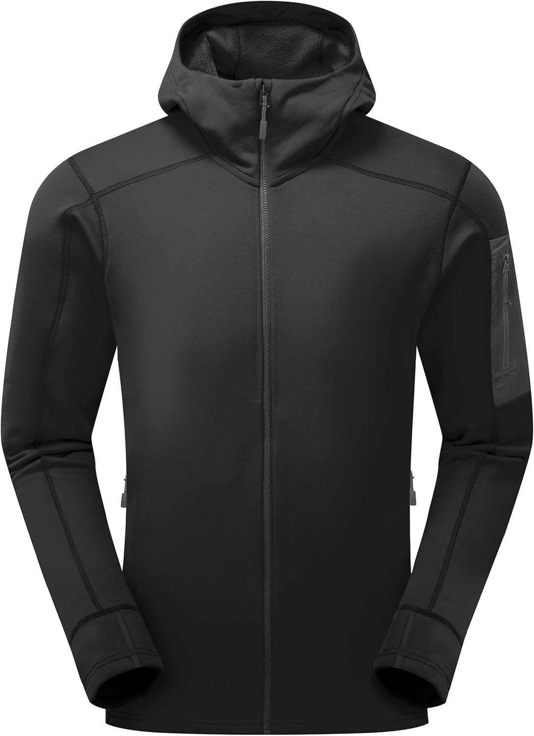 Veste polaire Rab Thermic Stretch Pro portée en randonnée montagneuse