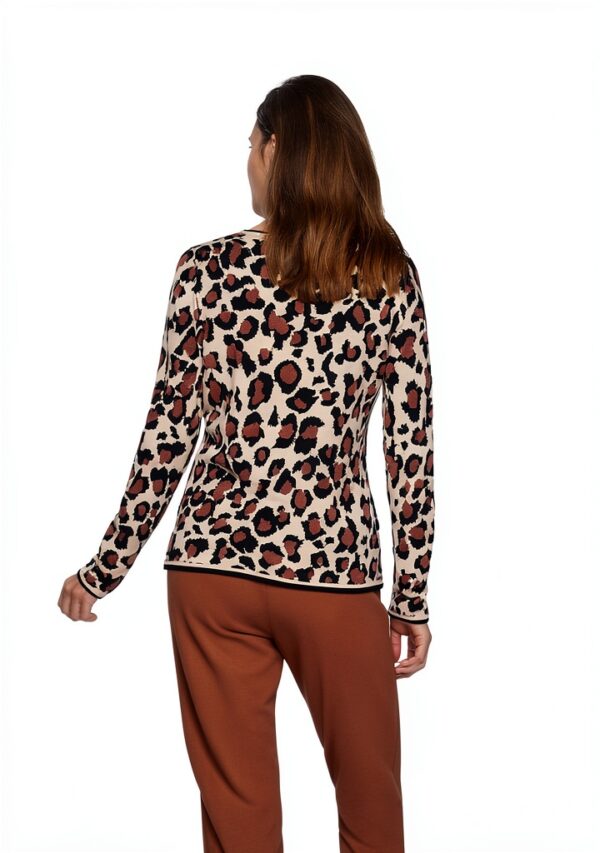 Pull Rabe Femme Imprimé Animal Strass Viscose Polyester-4
