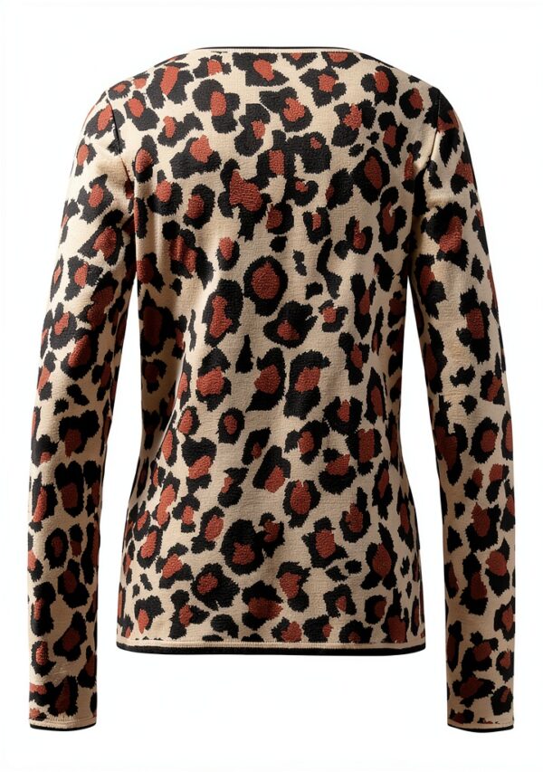 Pull Rabe Femme Imprimé Animal Strass Viscose Polyester-2