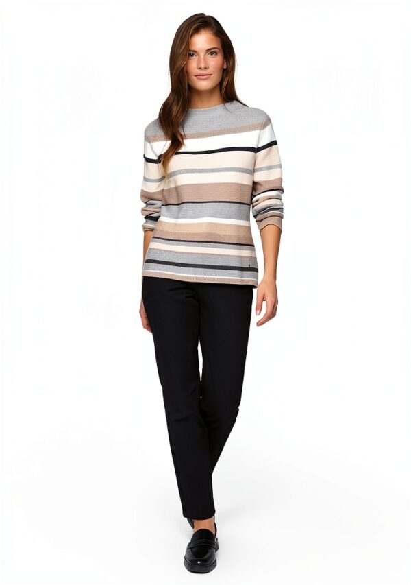 Pull Femme Rabe Acrylique Coton Manche Longue Coloris 40-1