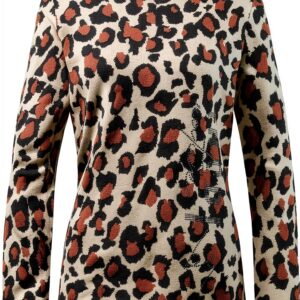 Pull Rabe Femme Imprimé Animal Strass Viscose Polyester-0
