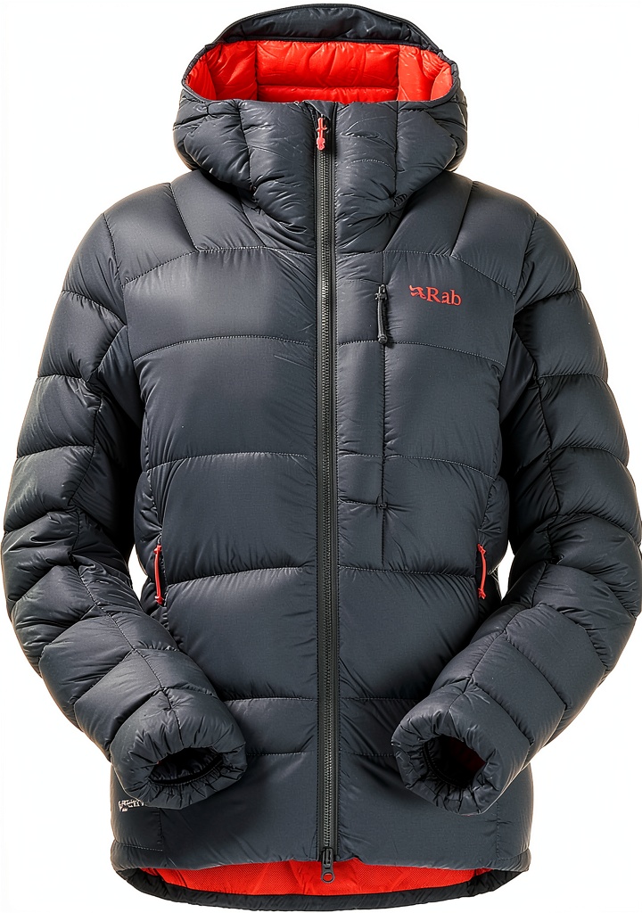 Femme portant la veste Rab Bleu Orion en randonnée en montagne