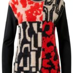 Pull patchwork Rabe artistique polyamide polyester femme-0