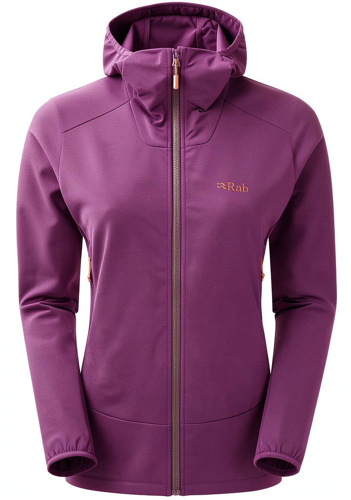 Veste Rab femme portée en escalade alpine