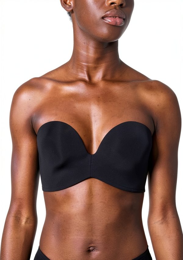 Soutien-gorge Wonderbra sans bretelles push-up dentelle noir