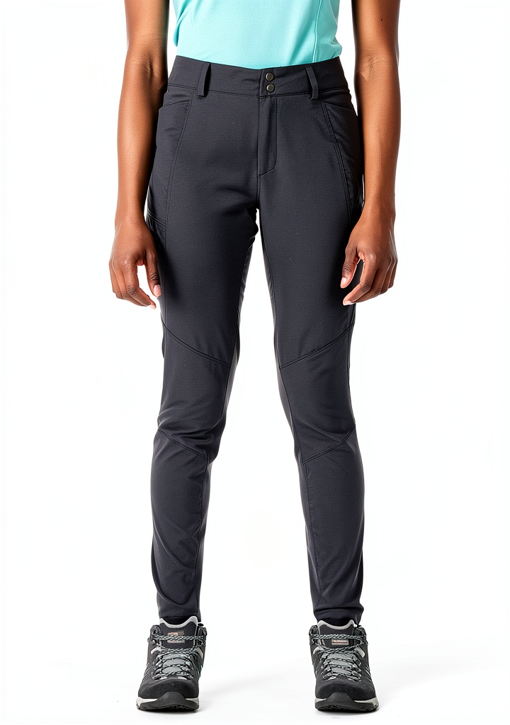 'Pantalon softshell Rab porté en randonnée montagneuse'