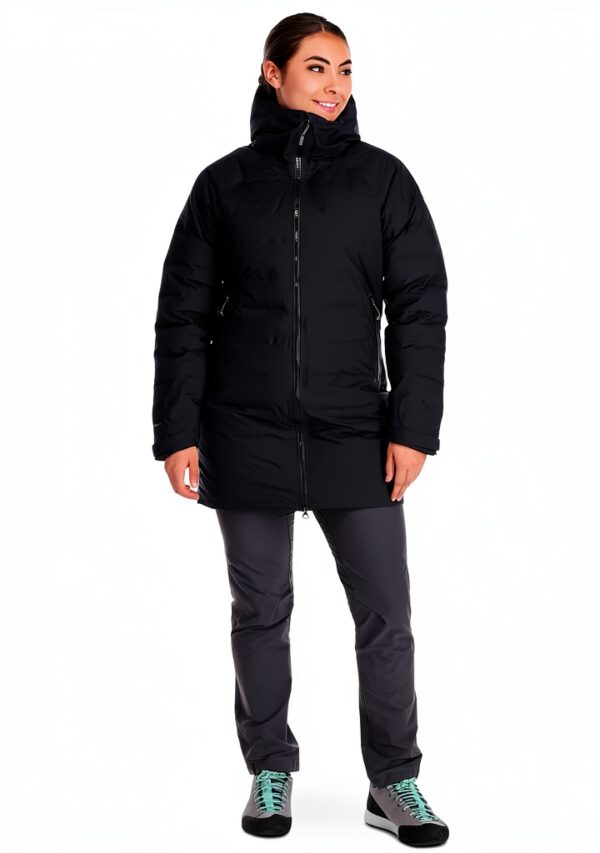 Rab Doudoune Femme Synthétique Noir Crimson Encre Profonde-4