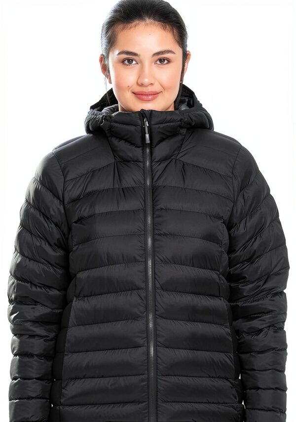 Veste sans couture Rab femme noir isolation Primaloft Silver-2