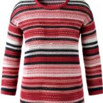 Pull tricoté Rabe maille ajourée coton polyacrylique femme-0