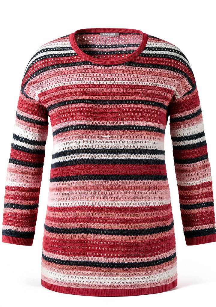 'Pull tricoté Rabe en maille ajourée sur mannequin'
