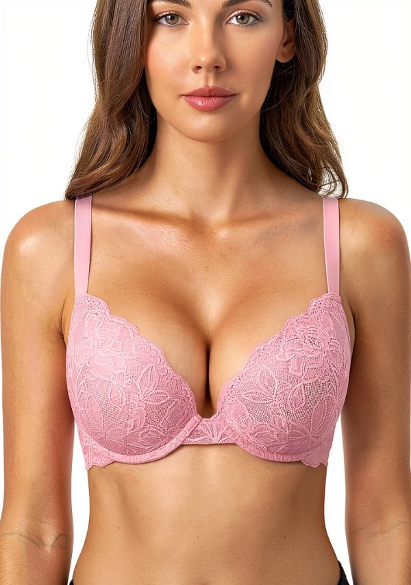 DOBREVA Soutien Gorge Push up Dentelle Armatures Plongeant