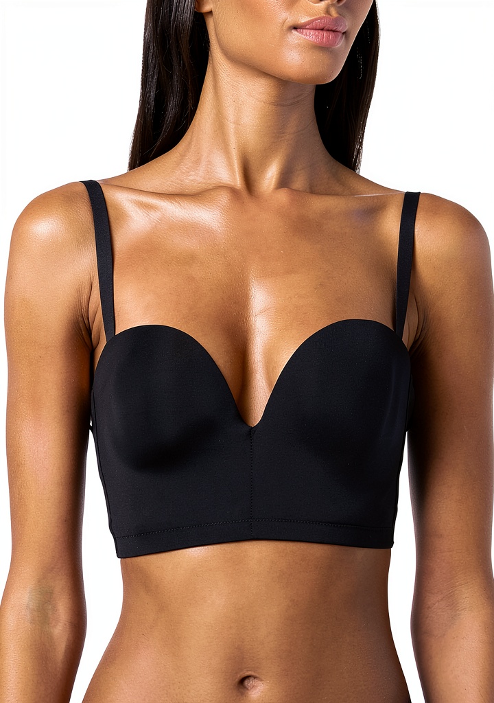 Wonderbra Backless Bra porté avec une robe dos nu