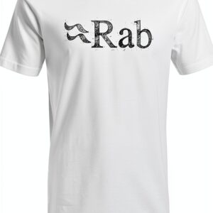 Rab Sketch T-shirt Homme Coton Coupe Droite Blanc-0