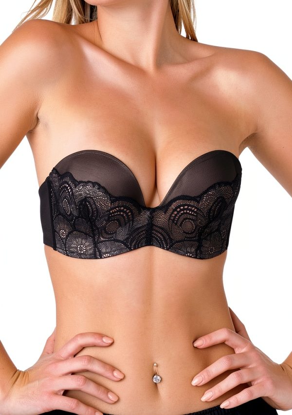 Soutien-gorge strapless Wonderbra microfibre push-up femme