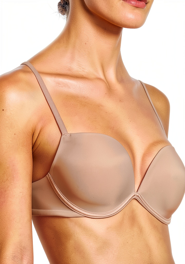 Soutien-gorge Wonderbra Ultimate Full Effect porté, mettant en valeur le décolleté