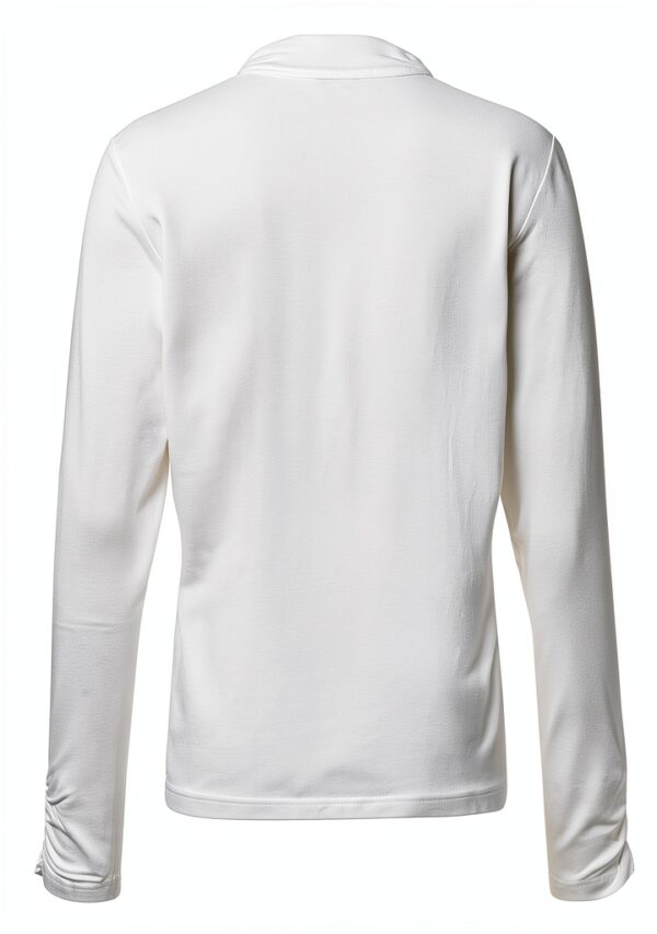 T-shirt Rabe Femme Viscose Élasthanne Manches 3/4 Blanc-2