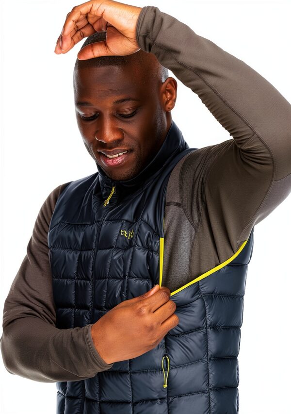 Gilet RAB sans manche fermeture éclair Orion Bleu homme-4