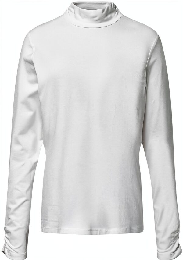 T-shirt Rabe Femme Viscose Élasthanne Manches 3/4 Blanc-0