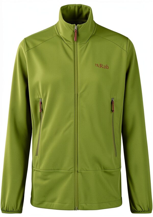 Rab Softshell Homme Ultra Léger Coupe-Vent Respirant QWS-41-ASG-M-1