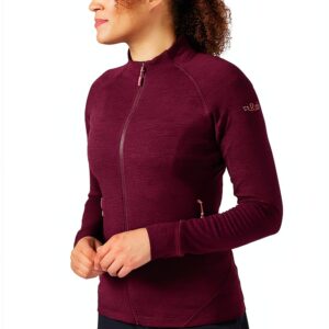 Polaire femme Rab XS Bruyère Fleece thermique extensible coupe droite-0