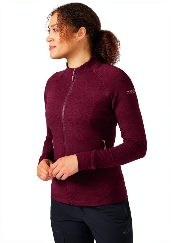 Polaire femme Rab XS Bruyère Fleece thermique extensible coupe droite-0