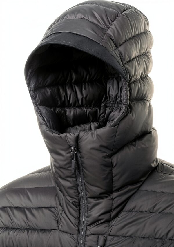 Doudoune Alpine Rab Microlight capuche homme 700 duvet noir S-7