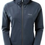 Rab Borealis Veste à capuche – Softshell hydrofuge Bleu tempête XL-0