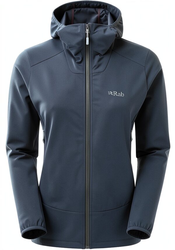 Rab Borealis Veste à capuche – Softshell hydrofuge Bleu tempête XL-0