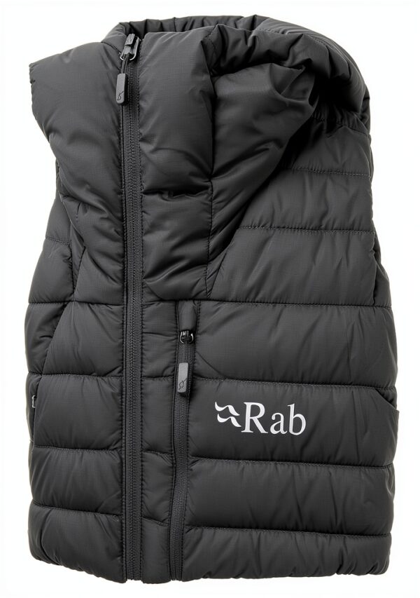 Doudoune Alpine Rab Microlight capuche homme 700 duvet noir S-4