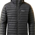 Doudoune Alpine Rab pour homme, capuche, duvet 700, noir XL-0