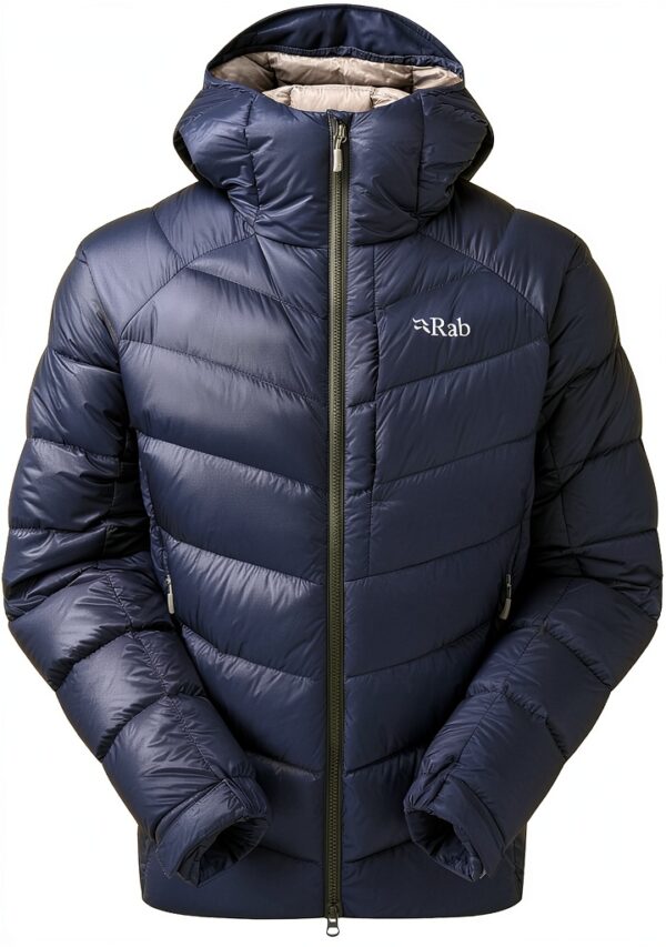 RAB Glaceon Pro Veste légère en duvet homme 700 fill capuche casque-0